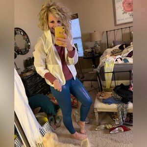 Metallic Athletic Leggings